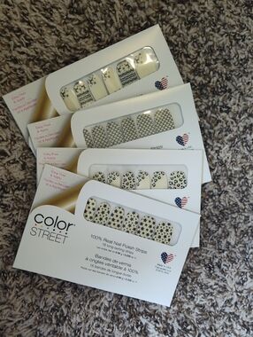 Color Street Nail Strips- 4 Sets Included